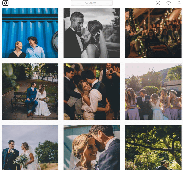 Wedding photography instagram