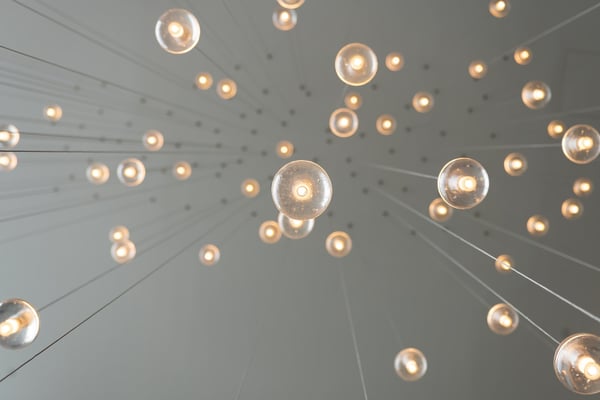 hanging light bulbs